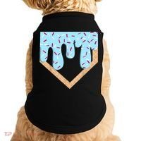 Baseball Ice Cream Dripping Baseball Home Plate Drip  Doggie Tank thumb 0