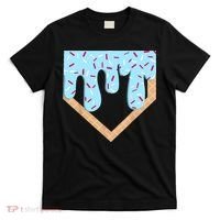 Baseball Ice Cream Dripping Baseball Home Plate Drip  T-Shirt thumb 0
