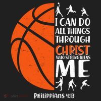 Basketball I Can Do All Things Through Christ Who Strengthens Me Philippian 4:13 Tumbler thumb 3