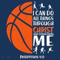 Basketball I Can Do All Things Through Christ Who Strengthens Me Philippian 4:13 Long Sleeve Shirt thumb 2
