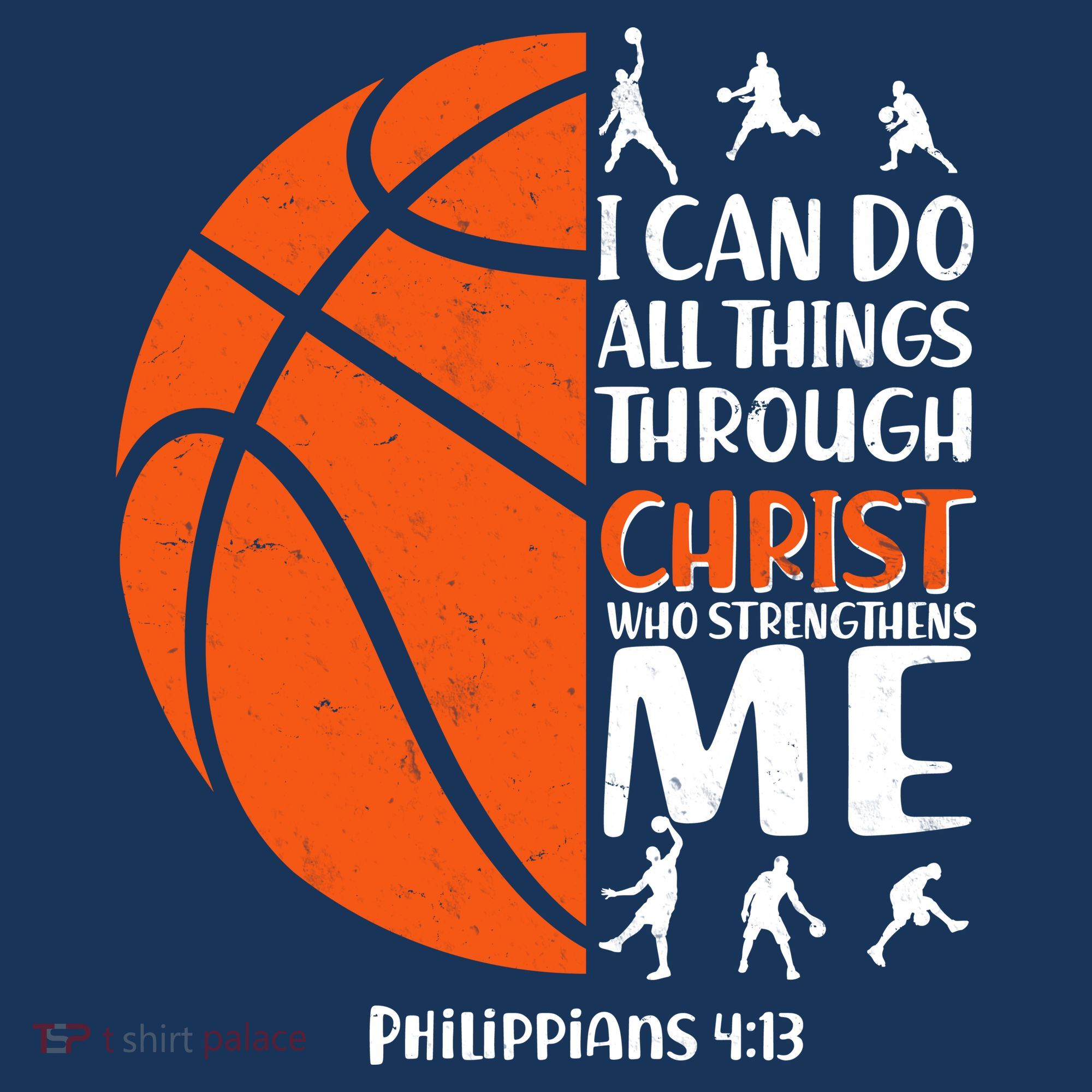 Basketball I Can Do All Things Through Christ Who Strengthens Me Philippian 4:13 Long Sleeve Shirt