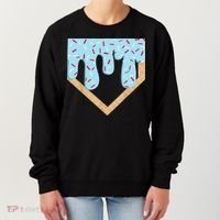 Baseball Ice Cream Dripping Drip Women's Sweatshirt thumb 0