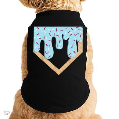 Baseball Ice Cream Dripping Drip Doggie Tank