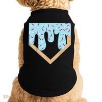 Baseball Ice Cream Dripping Drip Doggie Tank thumb 0