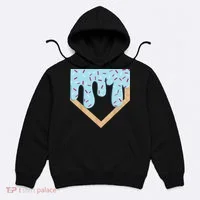 Baseball Ice Cream Dripping Drip Hoodie thumb 0