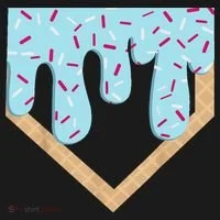 Baseball Ice Cream Dripping Drip Hoodie thumb 2