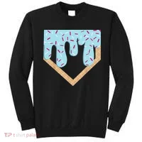 Baseball Ice Cream Dripping Drip Sweatshirt thumb 0