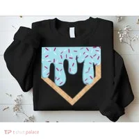 Baseball Ice Cream Dripping Drip Sweatshirt thumb 2