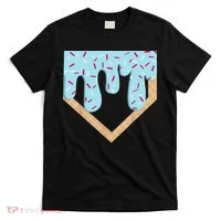 Baseball Ice Cream Dripping Drip T-Shirt thumb 0