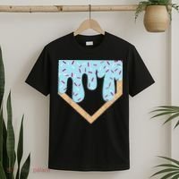 Baseball Ice Cream Dripping Drip T-Shirt thumb 2
