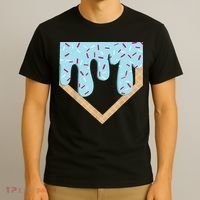 Baseball Ice Cream Dripping Drip T-Shirt thumb 3