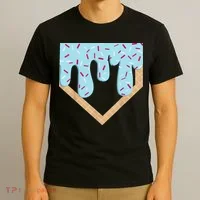 Baseball Ice Cream Dripping Drip T-Shirt thumb 3