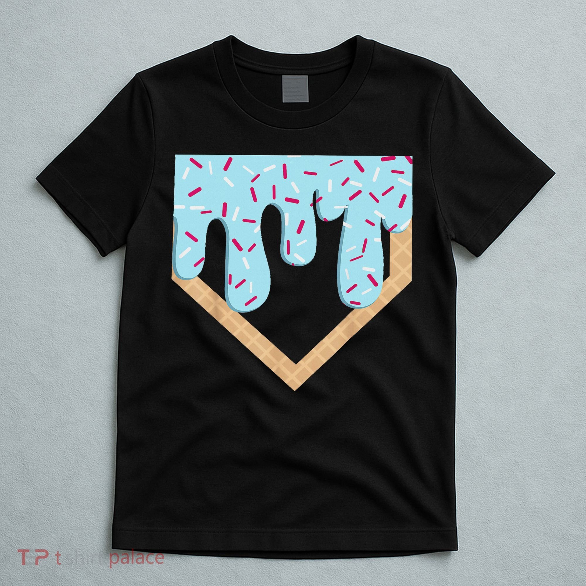 Baseball Ice Cream Dripping Drip T-Shirt