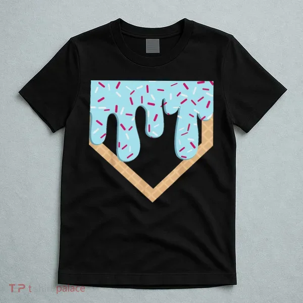 Baseball Ice Cream Dripping Drip T-Shirt