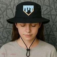 Baseball Ice Cream Dripping Drip Bucket Hat thumb 3