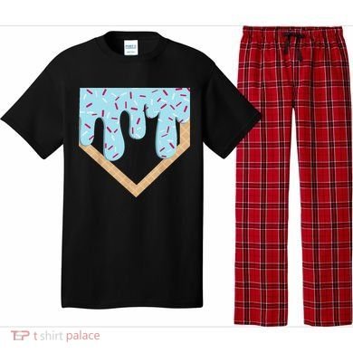 Baseball Ice Cream Dripping Drip Pajama Set