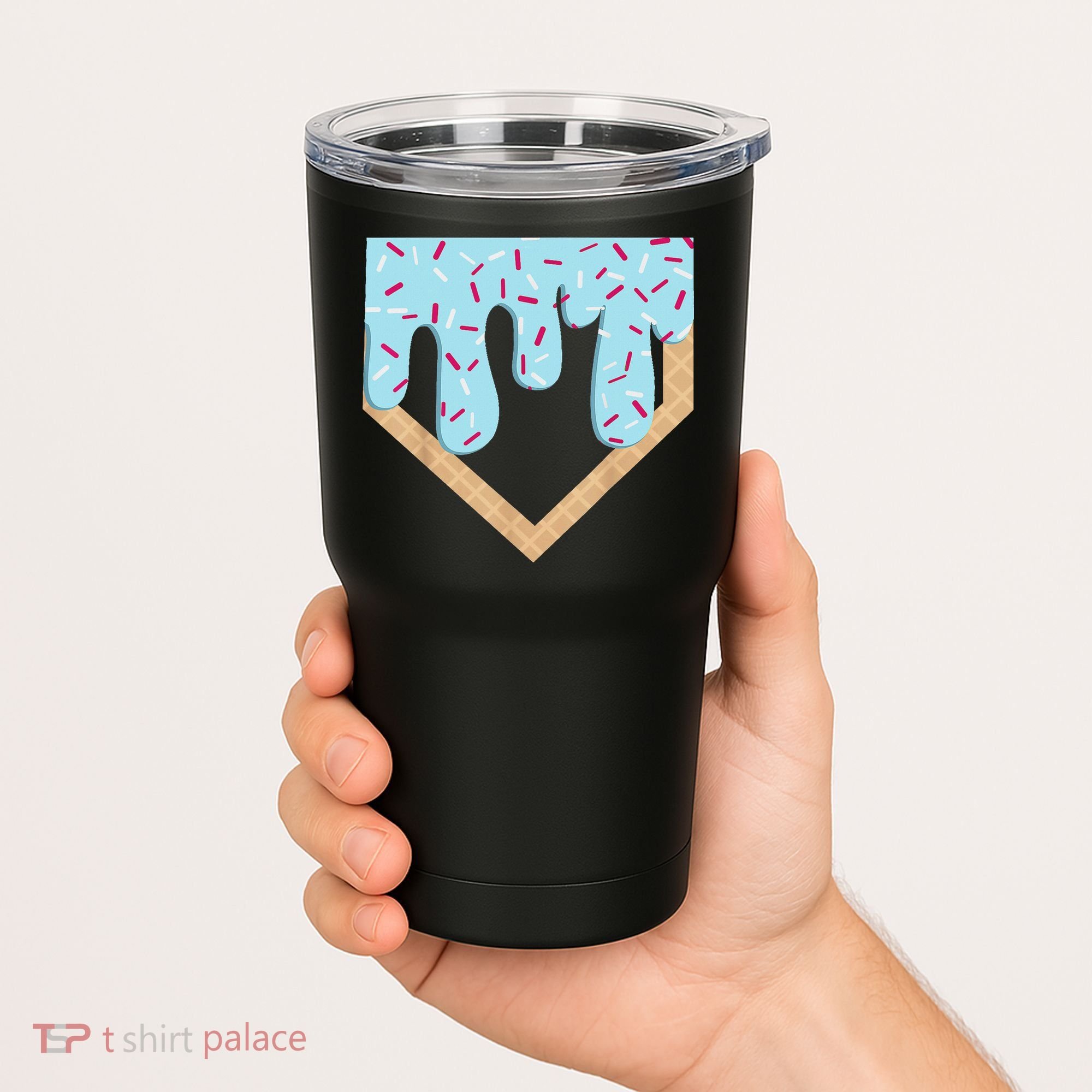 Baseball Ice Cream Dripping Drip Tumbler