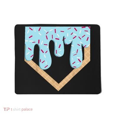 Baseball Ice Cream Dripping Drip Mousepad