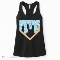 Baseball Ice Cream Dripping Drip Women's Tank Top thumb 0