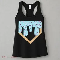 Baseball Ice Cream Dripping Drip Women's Tank Top thumb 3
