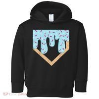 Baseball Ice Cream Dripping Drip Toddler Hoodie thumb 0