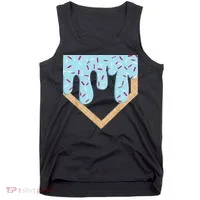 Baseball Ice Cream Dripping Drip Tank Top thumb 0