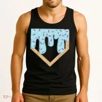 Baseball Ice Cream Dripping Drip Tank Top thumb 3