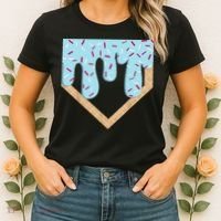Baseball Ice Cream Dripping Drip Women's T-Shirt thumb 2