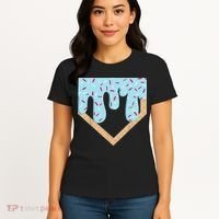 Baseball Ice Cream Dripping Drip Women's T-Shirt thumb 4
