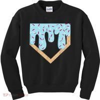 Baseball Ice Cream Dripping Drip Kids Sweatshirt thumb 0