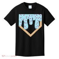 Baseball Ice Cream Dripping Drip Kids T-Shirt thumb 0