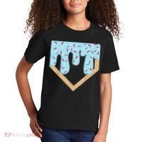 Baseball Ice Cream Dripping Drip Kids T-Shirt thumb 2