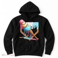 Baseball Ice Cream Dripping Baseball Home Plate Drip Hoodie thumb 0