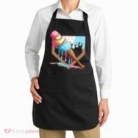 Baseball Ice Cream Dripping Baseball Home Plate Drip Apron thumb 2