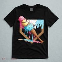 Baseball Ice Cream Dripping Baseball Home Plate Drip T-Shirt thumb 5