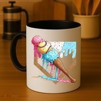 Baseball Ice Cream Dripping Baseball Home Plate Drip Coffee Mug thumb 4