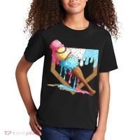 Baseball Ice Cream Dripping Baseball Home Plate Drip Kids T-Shirt thumb 2