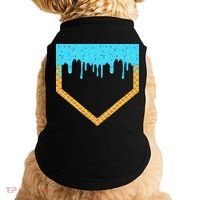 Baseball Ice Cream Dripping Baseball Home Plate Drip Doggie Tank thumb 0