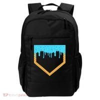 Baseball Ice Cream Dripping Baseball Home Plate Drip Backpack thumb 0