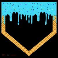 Baseball Ice Cream Dripping Baseball Home Plate Drip Coffee Mug thumb 5