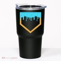 Baseball Ice Cream Dripping Baseball Home Plate Drip Tumbler thumb 0