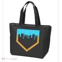 Baseball Ice Cream Dripping Baseball Home Plate Drip Tote Bag thumb 3