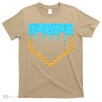 Baseball Ice Cream Dripping Baseball Home Plate Drip T-Shirt thumb 0