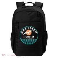 Baptized In Christ Christian Adult Baptism Backpack thumb 0