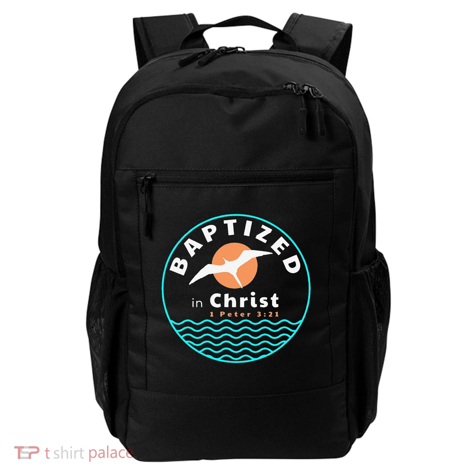 Baptized In Christ Christian Adult Baptism Backpack