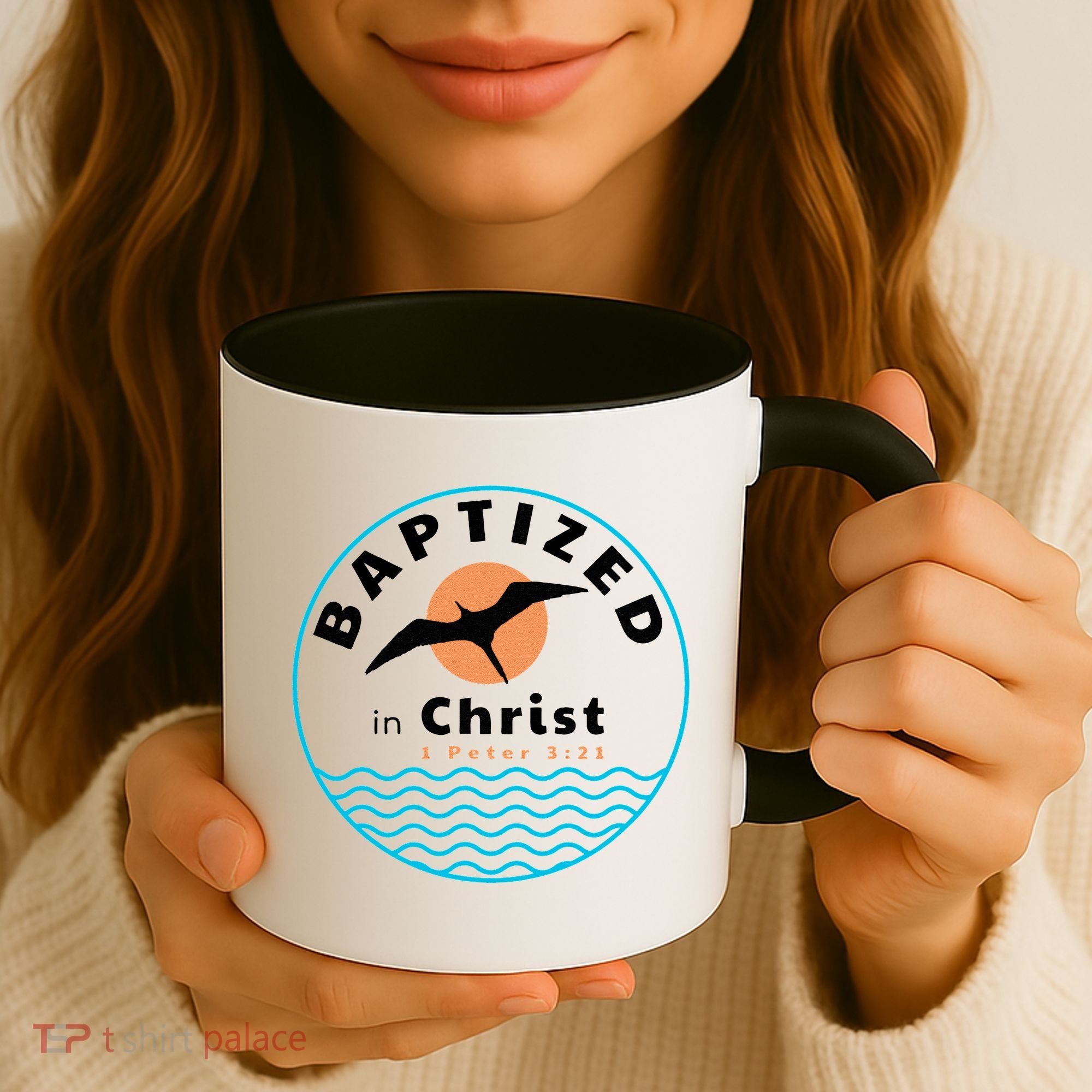 Baptized In Christ Christian Adult Baptism Coffee Mug