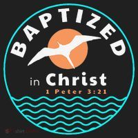 Baptized In Christ Christian Adult Baptism Golf Towel thumb 3