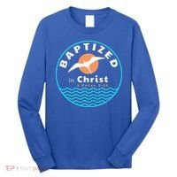 Baptized In Christ Christian Adult Baptism Long Sleeve Shirt thumb 0