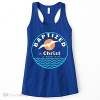 Baptized In Christ Christian Adult Baptism Women's Tank Top thumb 0