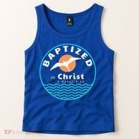 Baptized In Christ Christian Adult Baptism Tank Top thumb 2